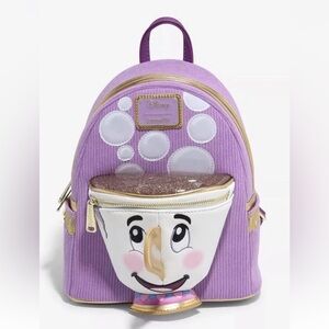 Loungefly Disney Chip backpack mini New♦️but the zipper has a tooth missing